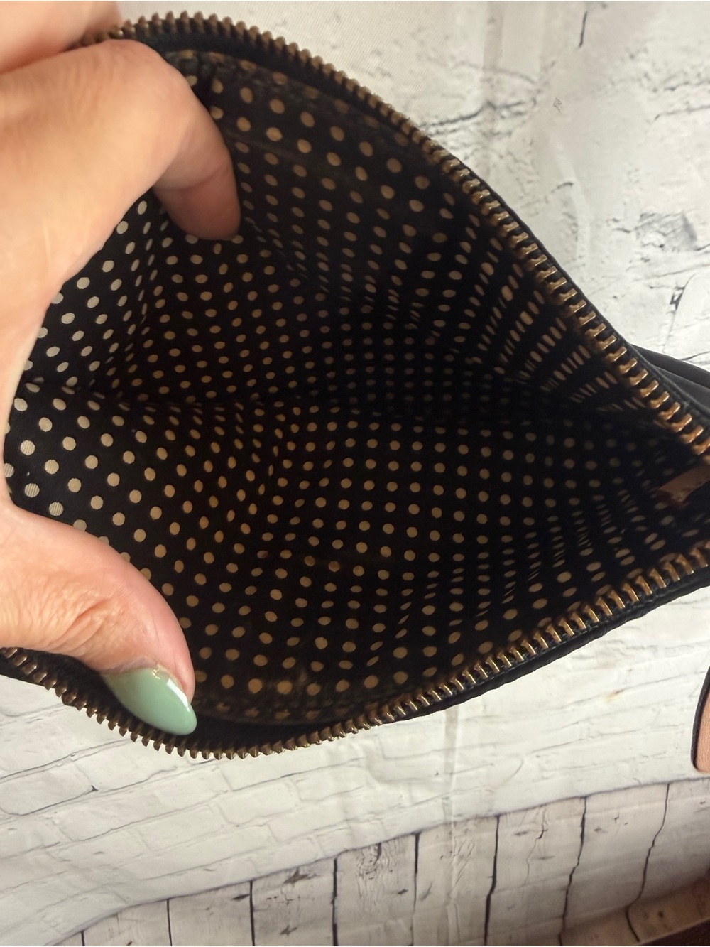 Kate Spade Black Foldover Crossbody Bag Nylon & Leather 9x6 - Picture 7 of 11